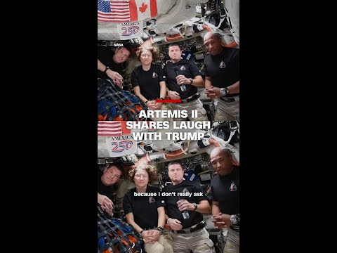 Artemis II shares laugh with Trump
