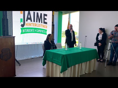 Hinterleitner celebra su primer año de gestión con rendición de cuentas en Cambyretá.