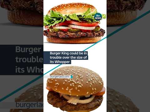 #BurgerKing could be in trouble over the size of its #Whopper #itvnews #news #fastfood
