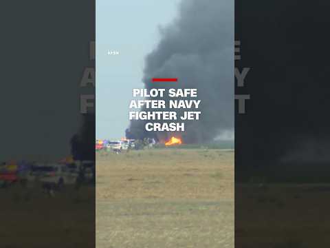 Pilot safe after navy fighter jet crash
