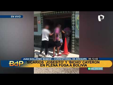 Crimen en San Miguel: Sicarios “Joselito” y “Bicho” cayeron en plena fuga a Bolivia
