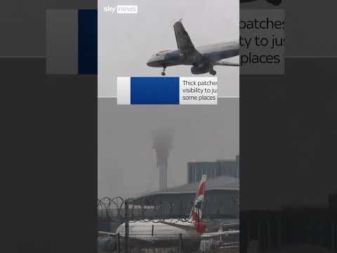 Flights delayed as major UK airport issues fog warning