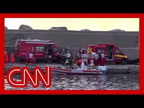 Rescue mission underway after luxury superyacht sinks off Italian coast
