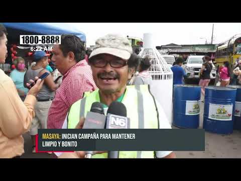 Realizan campaña de reciclaje en mercado de Masaya - Nicaragua