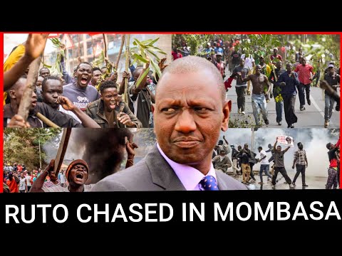 Uongo! Kwenda kabisa! Ruto heckled and chased in Mombasa today by angry residents over lies&promises