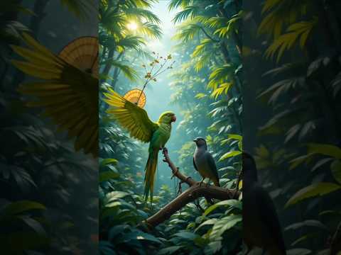 "Pakistani Tota 🦜 vs Indian Myna 🐦 | जंगल की सबसे बड़ी रेस!" #ai #india #pakistan