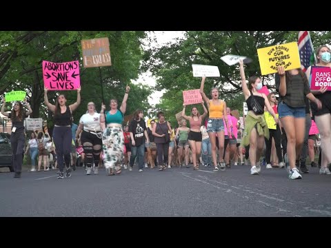 'Tragic': Hundreds protest in St Louis as Missouri bans abortions | AFP