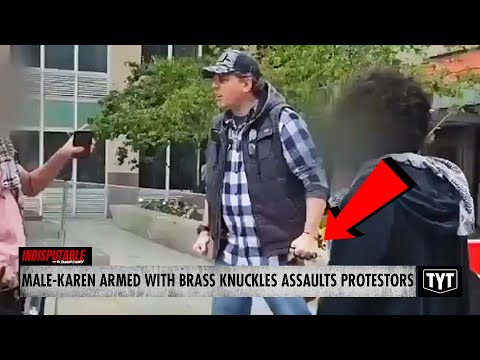 WATCH: Man Armed With Brass Knuckles Attacks Student Protesters, Cops Turn Blind Eye