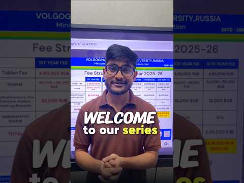 Volgograd State Medical University Russia 🇷🇺 || Fee Breakdown #mbbsabroad #mbbs #neet