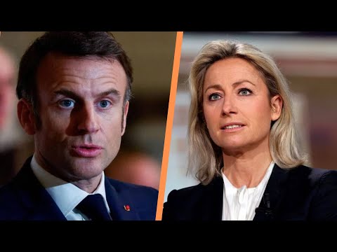 Emmanuel Macron : Anne-Sophie Lapix side?re?e par une sortie inattendue du Pre?sident