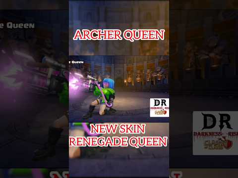 ARCHER QUEEN NEW SKIN × RENEGADE QUEEN #clashofclans #supercell #shorts #short #shortsfeed #gameplay