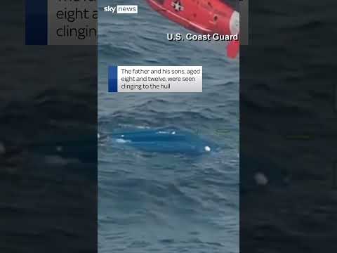 Family rescued after boat capsizes off Hawaii