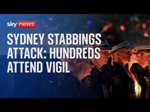 Sydney stabbings attack: Hundreds of mourners attend candlelight vigil