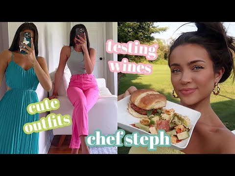 Video: VLOG: Chef Steph is back! testing wines for ESEMELLE + cute outfit ideas