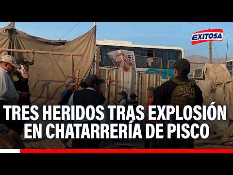 🔴🔵 Explosión en chatarrería de Pisco deja tres personas heridas