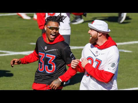 NFL Mic'd Up: Derwin Tries To Race Tyreek At Pro Bowl | LA Chargers video clip