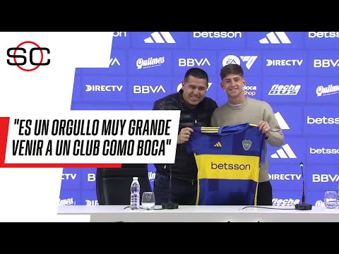 ¡REFUERZO XENEIZE! Juan Román Riquelme presentó a Tomás Belmonte como nuevo jugador de Boca