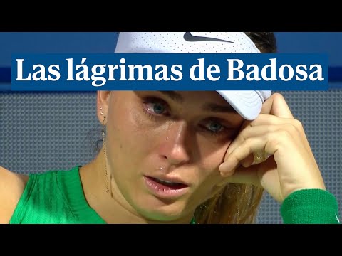 Las lágrimas de Paula Badosa tras lesionarse de nuevo la espalda