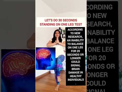 How Healthy is your Brain?  try this 30 seconds balancing test to know about your brain health