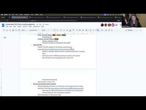 [SIG Docs] Bi-Weekly Community Meeting for 2025-05-27T17:25:44Z.mp4