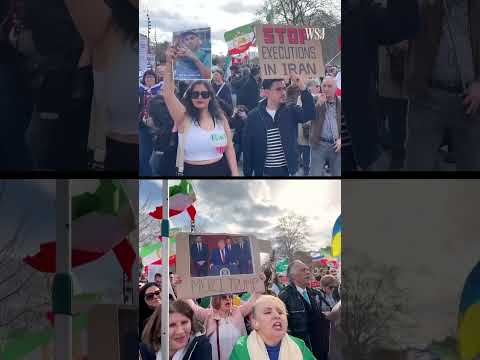 Demonstrators in Paris Celebrate U.S.-Israeli Strikes on Iran