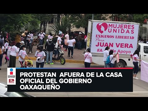 Mujeres en Oaxaca piden libertad de Juan Vera Carrizal, implicado en ataque a saxofonista