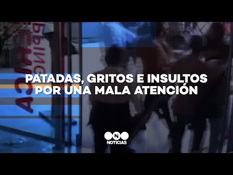 PATADAS, GRITOS E INSULTOS POR UNA MALA ATENCIÓN - Telefe Noticias