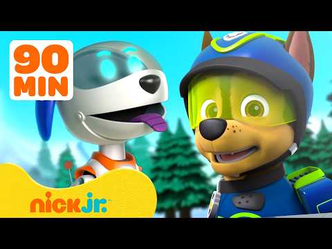 PAW Patrol Mega Robot Rescues! 🤖 w/ Robo-Dog, Chase & Marshall #3 | 90 Minutes | Nick Jr.