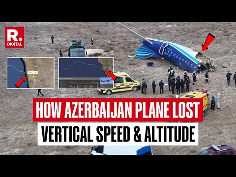 FlightRadar Data Shows How Azerbaijan Plane Lost Vertical Speed And Altitude Before Crash