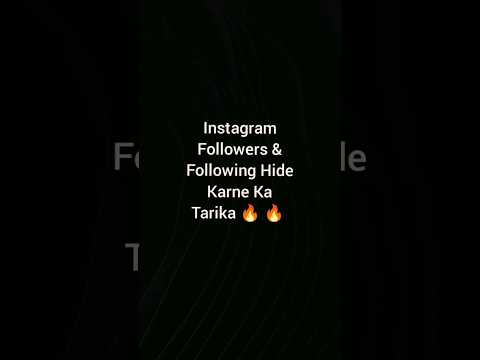 How to Hide Followers & Following on Instagram | Private Instagram Settings 2025#youtubeshorts