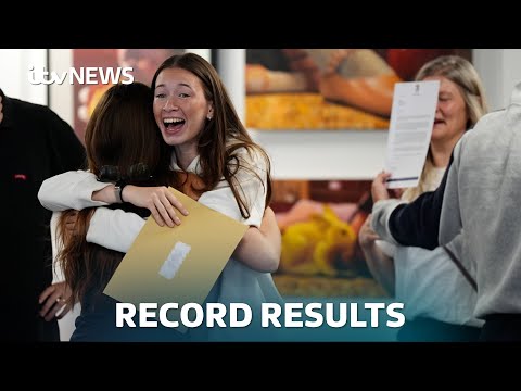 A-level results day: Top grades reach record high outside of Covid years | ITV News