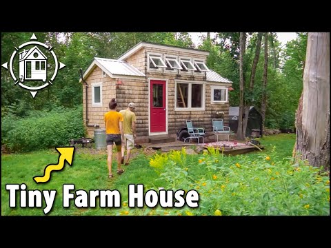 Cute Tiny House on a farm is young couple's dream life