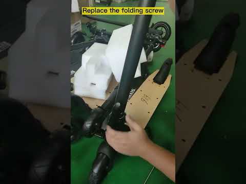 Tutorial on Replace The  Folding Screw Of MEGAWHEELS S10 Electric Scooter