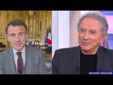 Emmanuel Macron adresse un tendre message à Michel Drucker dans C l'hebdo