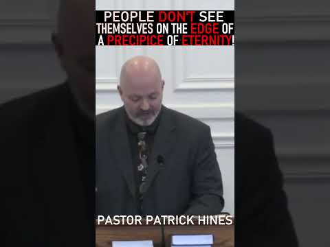 People Don't See Themselves On The Precipice Edge Of Eternity - Pastor Patrick Hines Sermon #shorts