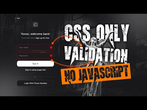 Form Validation Easy Using HTML And CSS Only