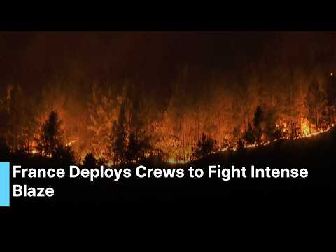 🔴LIVE | French Firefighters Battle Wildfire in Hautes-Alpes Department | AA114