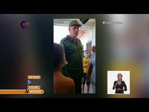 Presidente de Cuba visita Pinar del Río tras el paso del huracán Ian
