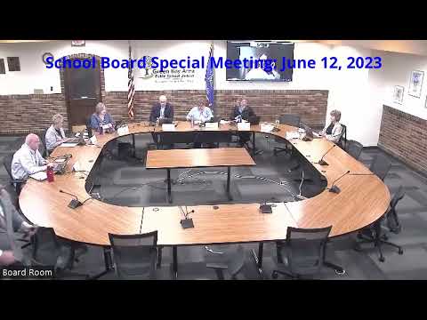 GBAPSD Board of Education Special Meeting and Work Session:  June 12, 2023