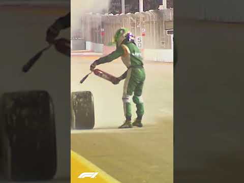 F1 Driver Becomes Firefighter in Singapore ? #Shorts