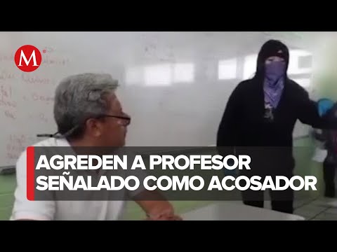 Alumnas de IPN agreden a profesor dentro de un salón de clases