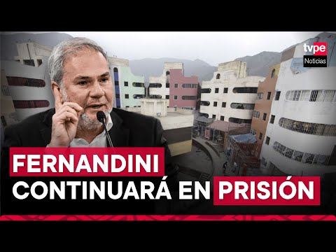 Mauricio Fernandini: PJ rechaza pedido de cese de prisión preventiva