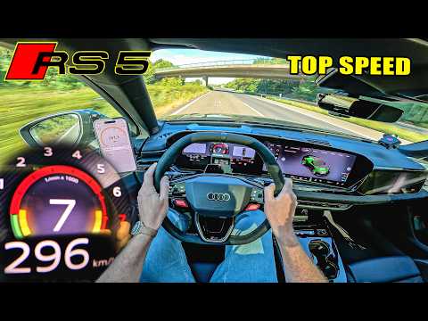 2026 Audi RS5 AVANT B10 // 296KM/H TOP SPEED POV on AUTOBAHN