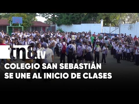 Colegio San Sebastián, de Managua, se une al inicio de clases 2024