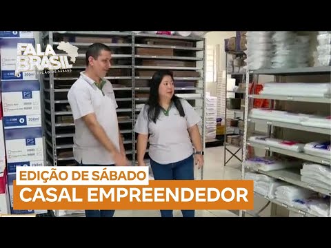 Casal empreendedor cresce no mercado de descartáveis