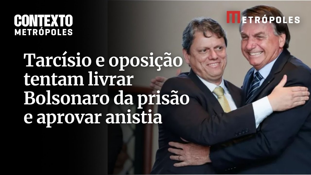 Com julgamento de Bolsonaro Tarcísio e oposição articulam anistia no Congresso