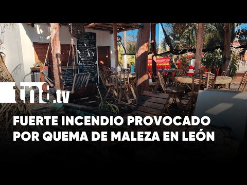 Incendio en León: Hostal Nayal Lodge reducido a cenizas por quema de maleza