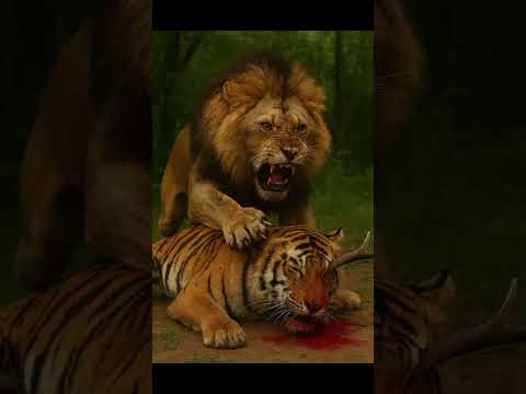 The Battle of the Lion and the Tiger #comparisonisthethiefofjoy #motivation #lion #tiger #attitude