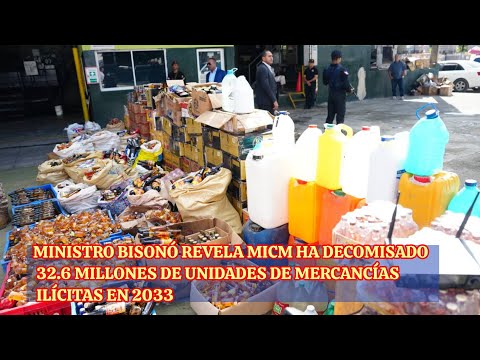 Ministro Bisonó revela MICM ha decomisado 32.6 millones de unidades de mercancías ilícitas en 2023