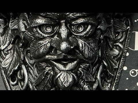 Gothic decor - candle holder upcycle
